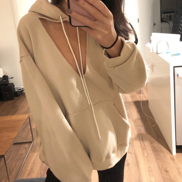 Emma & Sam Tops - Cozy cut out hoodie by Emma & Sam